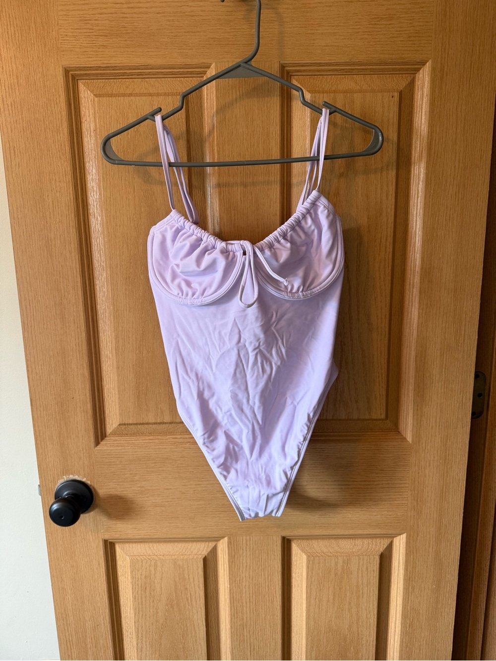 Lilac One-Piece Swimsuit with Underwire